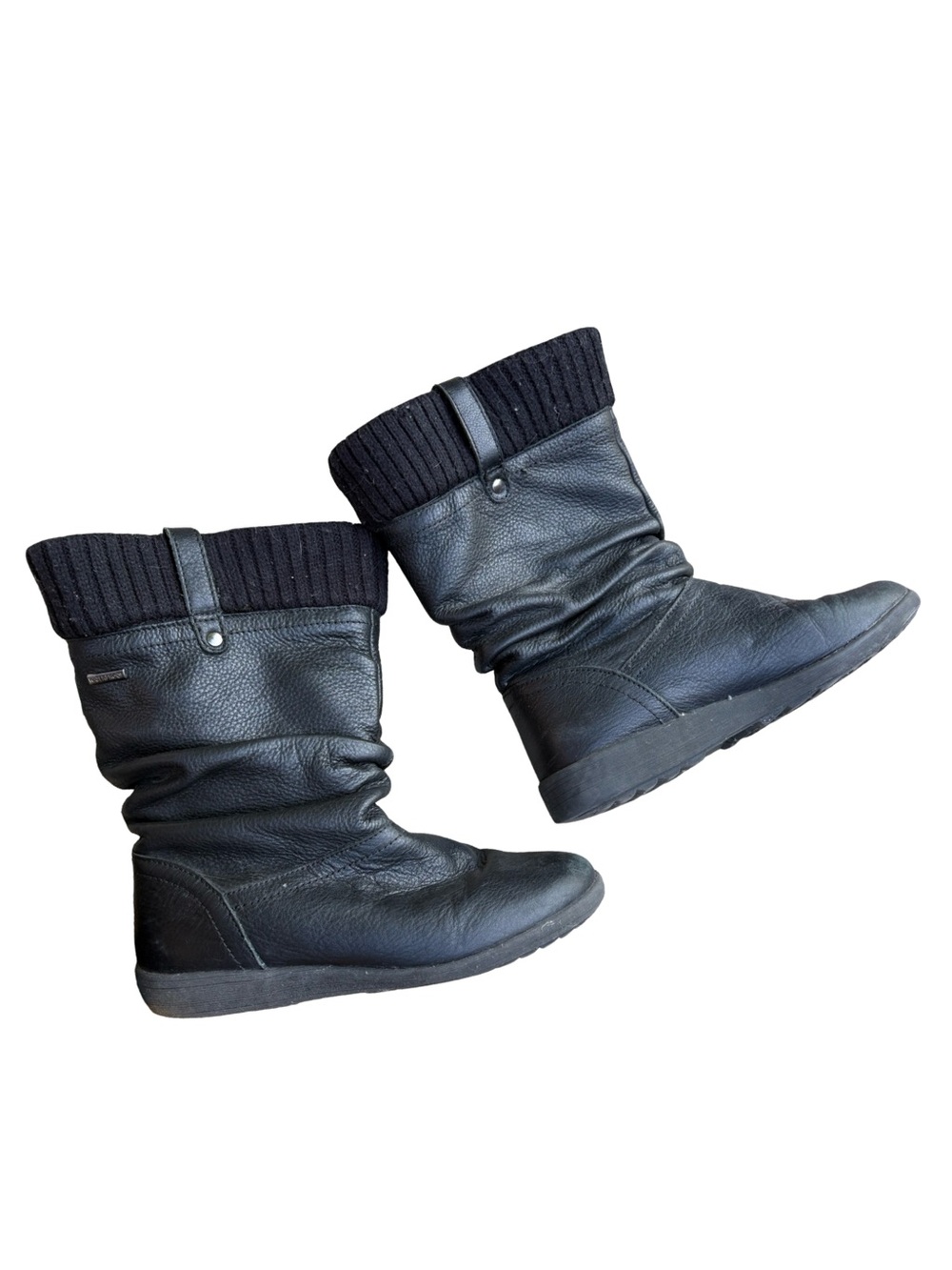 Cougar Vienna Black Leather waterproof Mid-Calf Slouch Boots - size 7